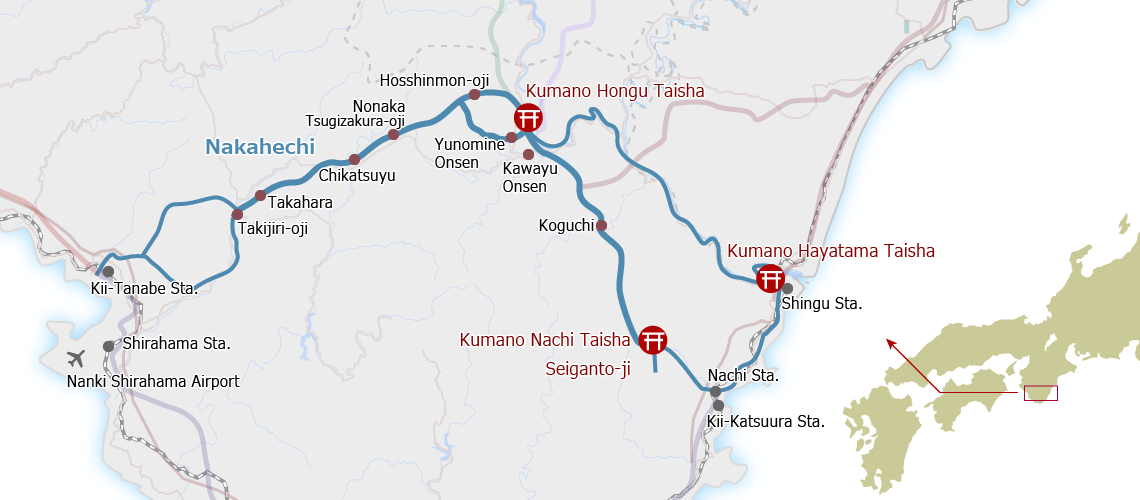 Nakahechi Route Map
